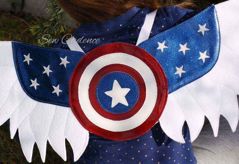 America Hero Wings ~ Captain Wings ~ Marvel Wings ~ American Eagle Wings ~ USA Costume ~ Avenger Wings