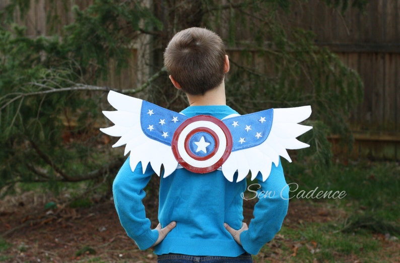 America Hero Wings ~ Captain Wings ~ Marvel Wings ~ American Eagle Wings ~ USA Costume ~ Avenger Wings