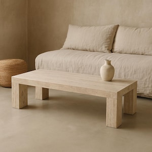 Travertine coffee table - Natural Stone Table