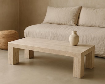 Travertine coffee table - Natural Stone Table