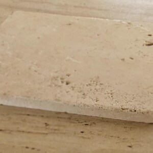Handmade Travertine Plate: Natural Stone Jewelry Tray, Candle Holder