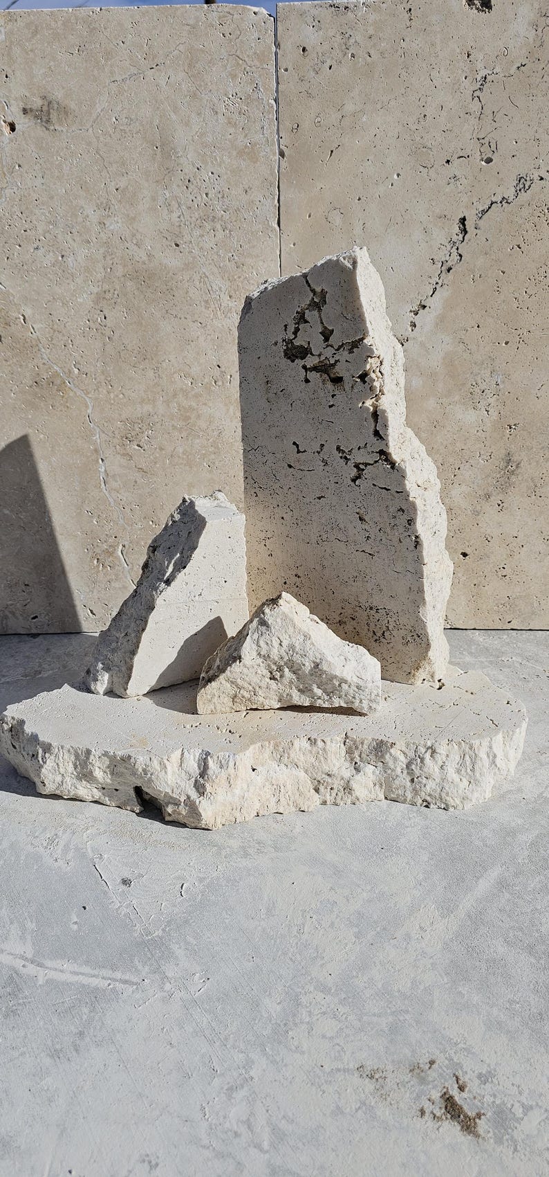 Travertine Stone Rocks Raw Edge Travertine Blocks Chunks for Photoshoot Props or Display - Etsy