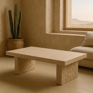 Travertine coffee table - Natural Stone Table