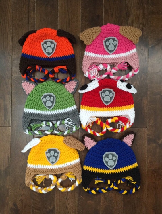 Ryder Paw Patrol Crochet Character Hats 