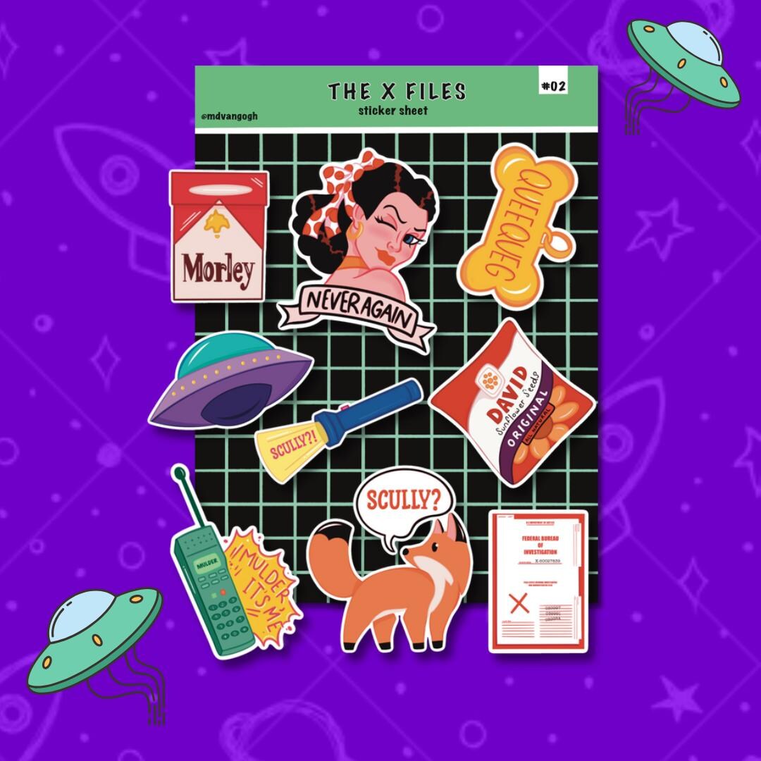 The X Files Sticker Sheet - Etsy