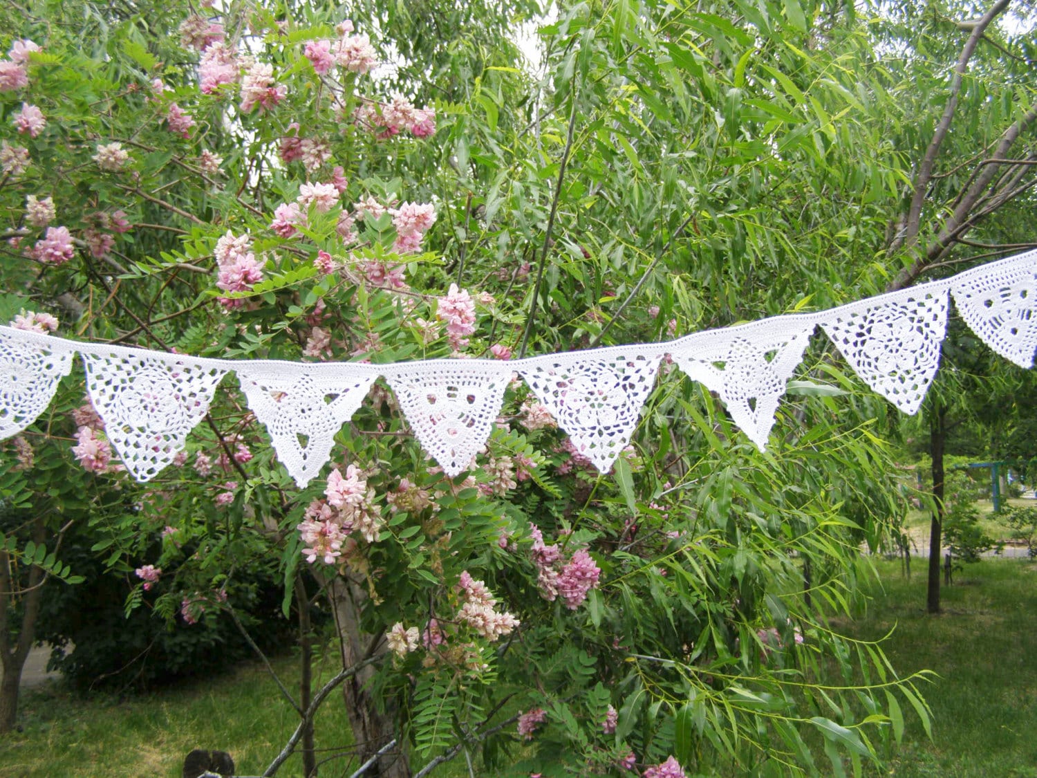 Bunting Garland Wedding Decoration Party Decor Wall Hanging Etsy