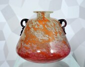 Stunning French Art Deco Vase by Schneider . Circa 1925 .