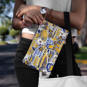 Custom College Pouch Makeup Pouch Pitt Graduation Gift College Organization Toiletry Bag College Bed Party College Swag Cosmetic Pouch