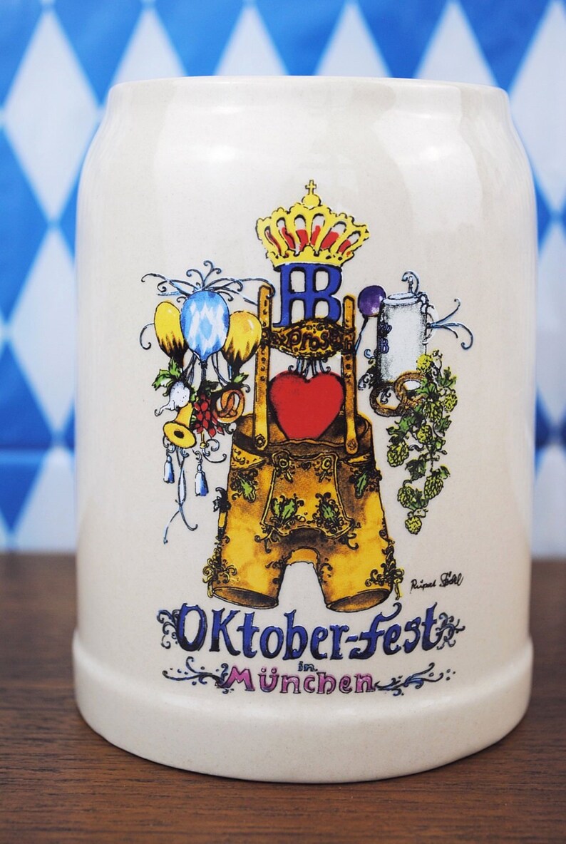 Vintage German Beer Mugs 17 fl.oz. Original HOFBRÄUHAUS Etsy