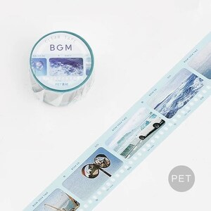 BGM 30mm Clear Tape, Seaside - Bullet Journal, Decorative, Crafting, Scrapbooking, Planner, Masking Tape