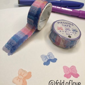 Die Cut Ribbon washi tape stickers - Bullet Journal, Decorative, Crafting, Scrapbooking, Planner, Masking Tape