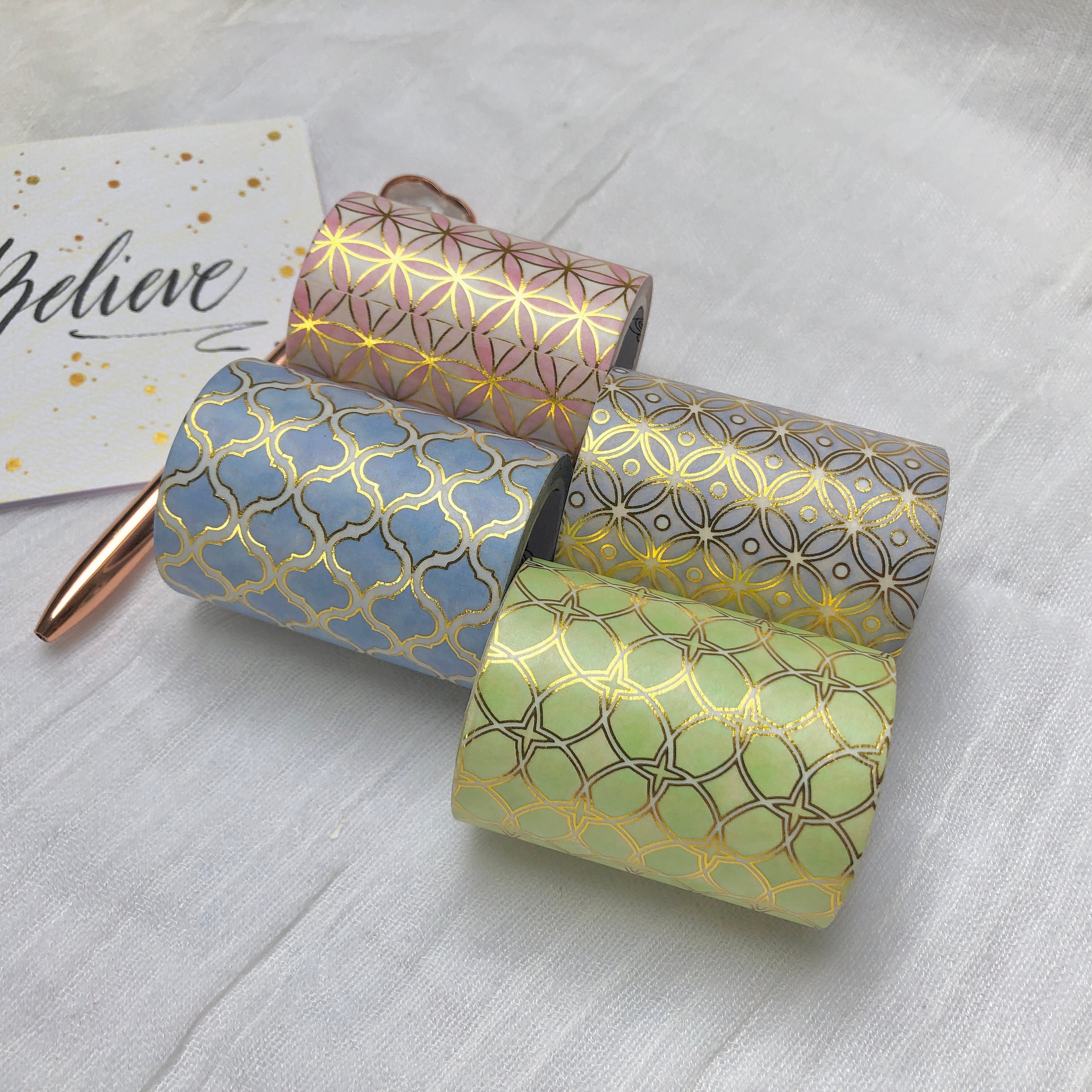 Gold Foil Peace Dove Washi