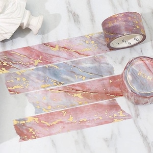 BGM Japan Imported 20mm Champagner foliertes Mable Washi Tape - Bullet Journal, Dekorativ, Basteln, Scrapbook Planner Masking Tape