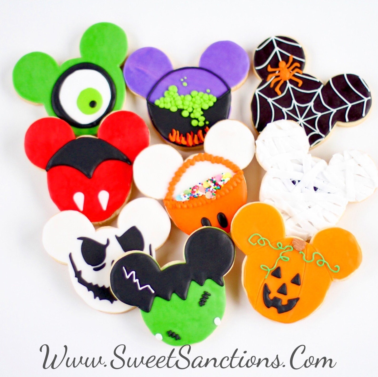 Halloween Mickey Mouse Cookies