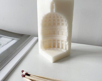 Roman sculpture candle | Pillar decor candle, Coffee table decor, Living room decor, Home decor accessory, Sculptural candle