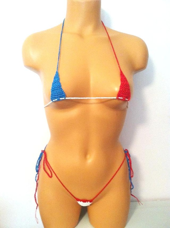 american flag micro bikini