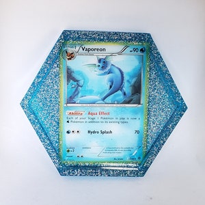 Dessous de verre en résine de carte Pokémon personnalisé ou mystère fabriqué sur commande !