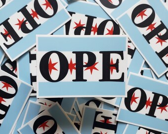 OPE Midwest Chicago Pride Vinyl Die Cut Weatherproof Sticker