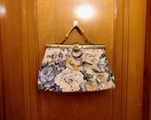 Vintage Floral Carpetbags of America Handbag Purse