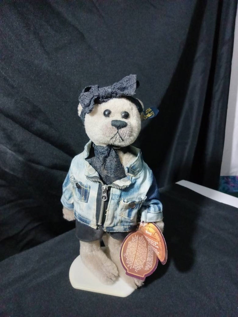 20th Century Brass Button Bear Roxy 1980 Etsy