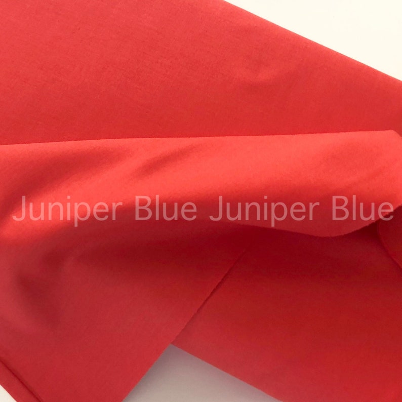 Quilting Weight Cotton Fabric Kona Cotton Solids Collection Robert Kaufman Coral