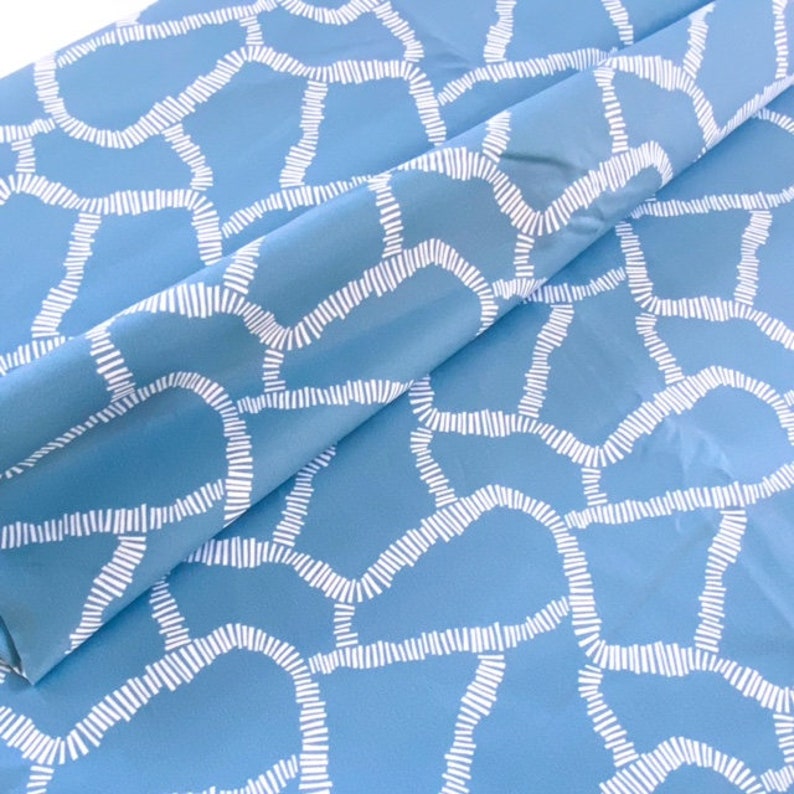 Digitally Printed Small Batch Fabric Juniper Blue Fabrics Boardwalk