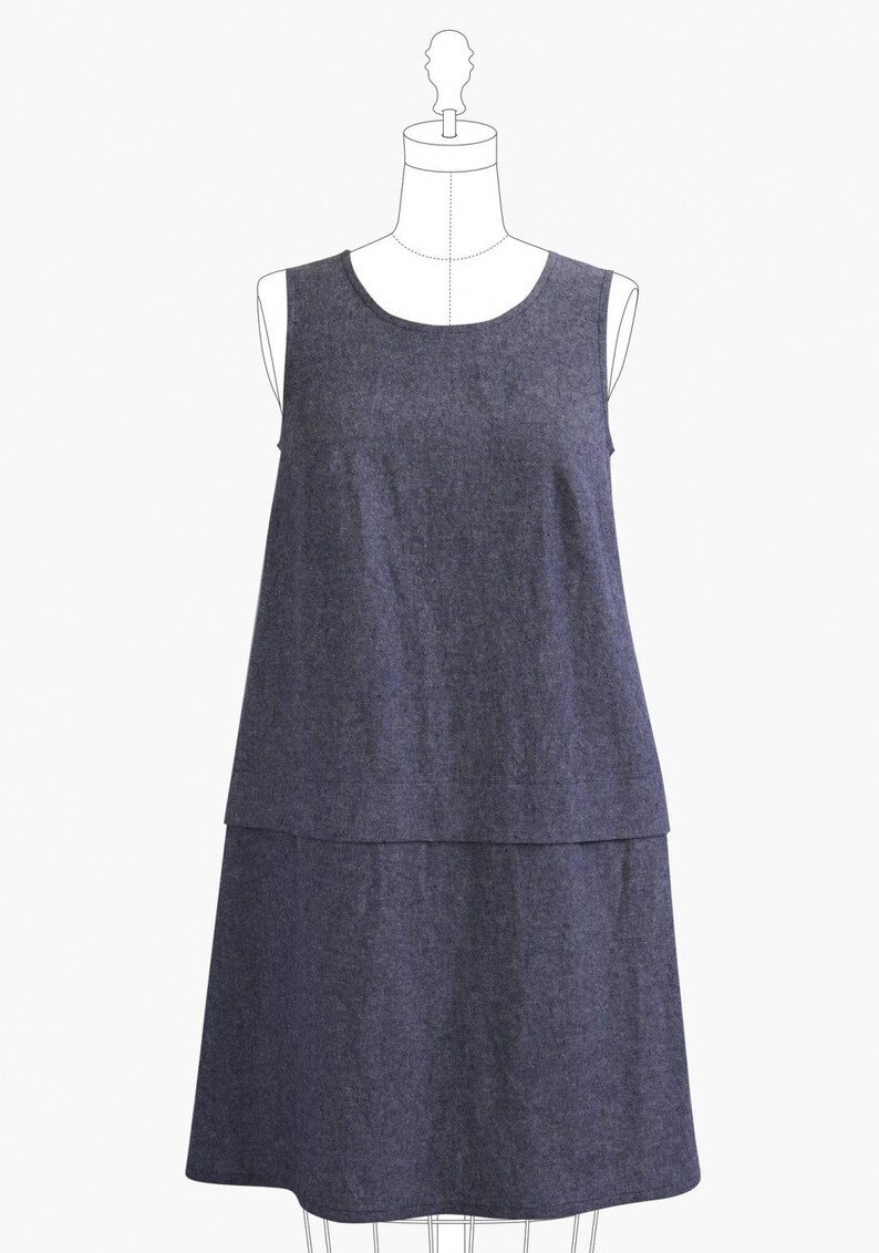 Beginner Pattern Willow Tank Dress Sizes 0-18 Grainline Studio