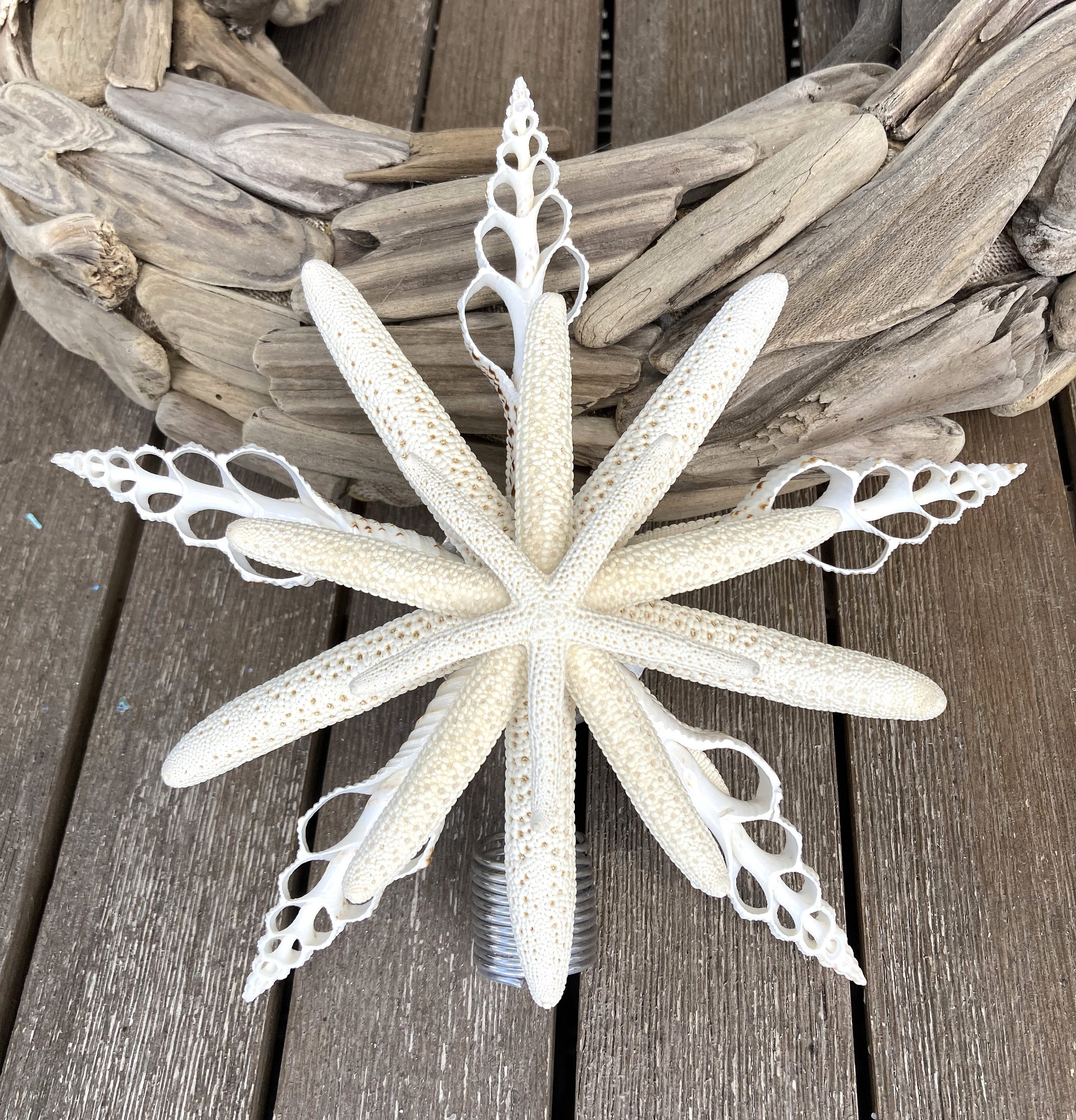 Coastal Tree Topper, Beach Tree Topper, Starfish Tree Topper, Beach ...