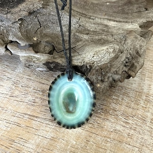 Shell Pendant Necklace, Natural Seashell Jewelry, Boho Beach Necklace, Coastal Gift for Her, Mermaid Necklace, Adjustable Cotton Cord.