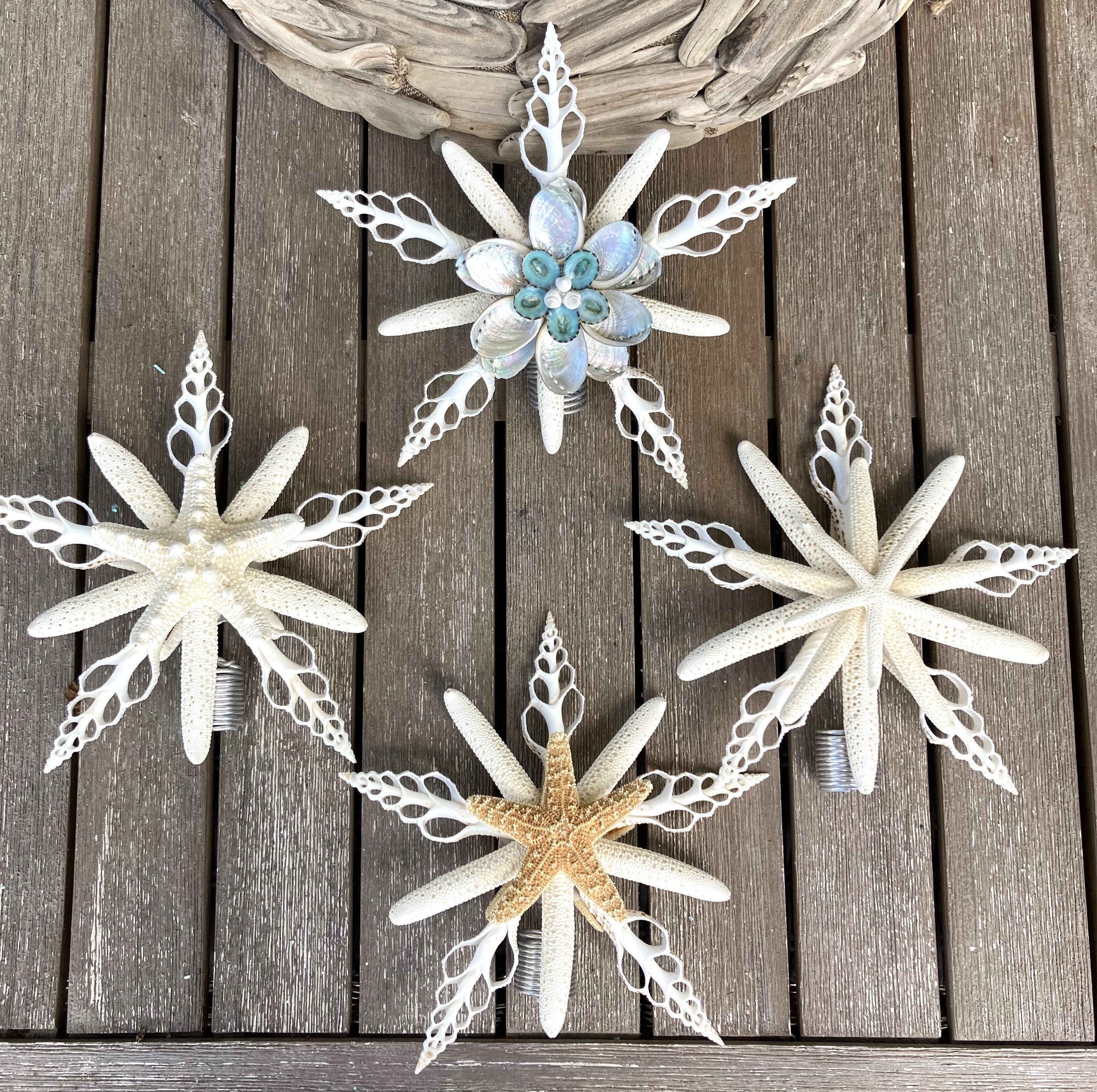 Coastal Tree Topper, Beach Tree Topper, Starfish Tree Topper, Beach ...
