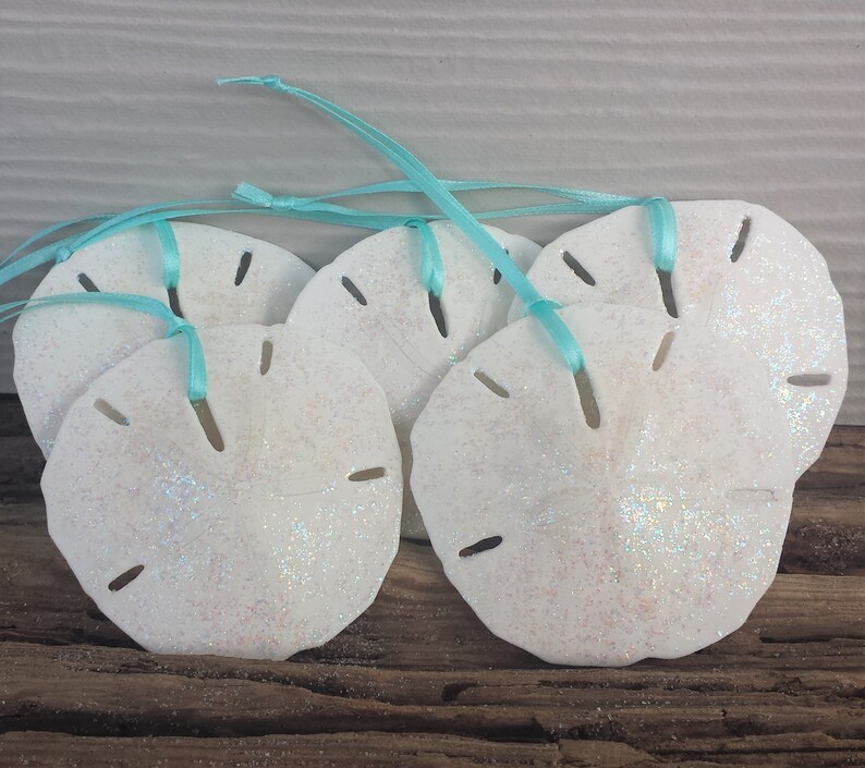 Beach Wedding Favor Beach Ornament Sand Dollar Ornament Etsy