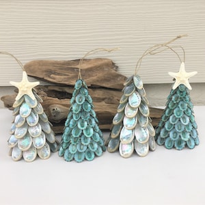 Beach Ornament, Beach Tree Ornament, Coastal Ornament, Shell Ornament, Shell Tree, Limpet Shell Tree