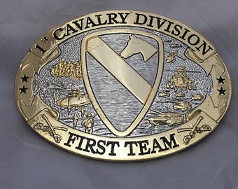 Vintage Unisex Silver & Gold Soldier Belt Buckle - Etsy display picture 2