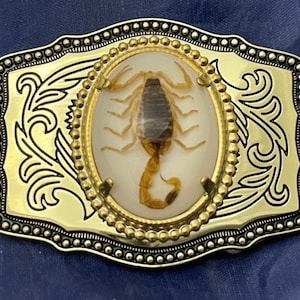 Scorpion Belt Buckle (Single, Goldtone)