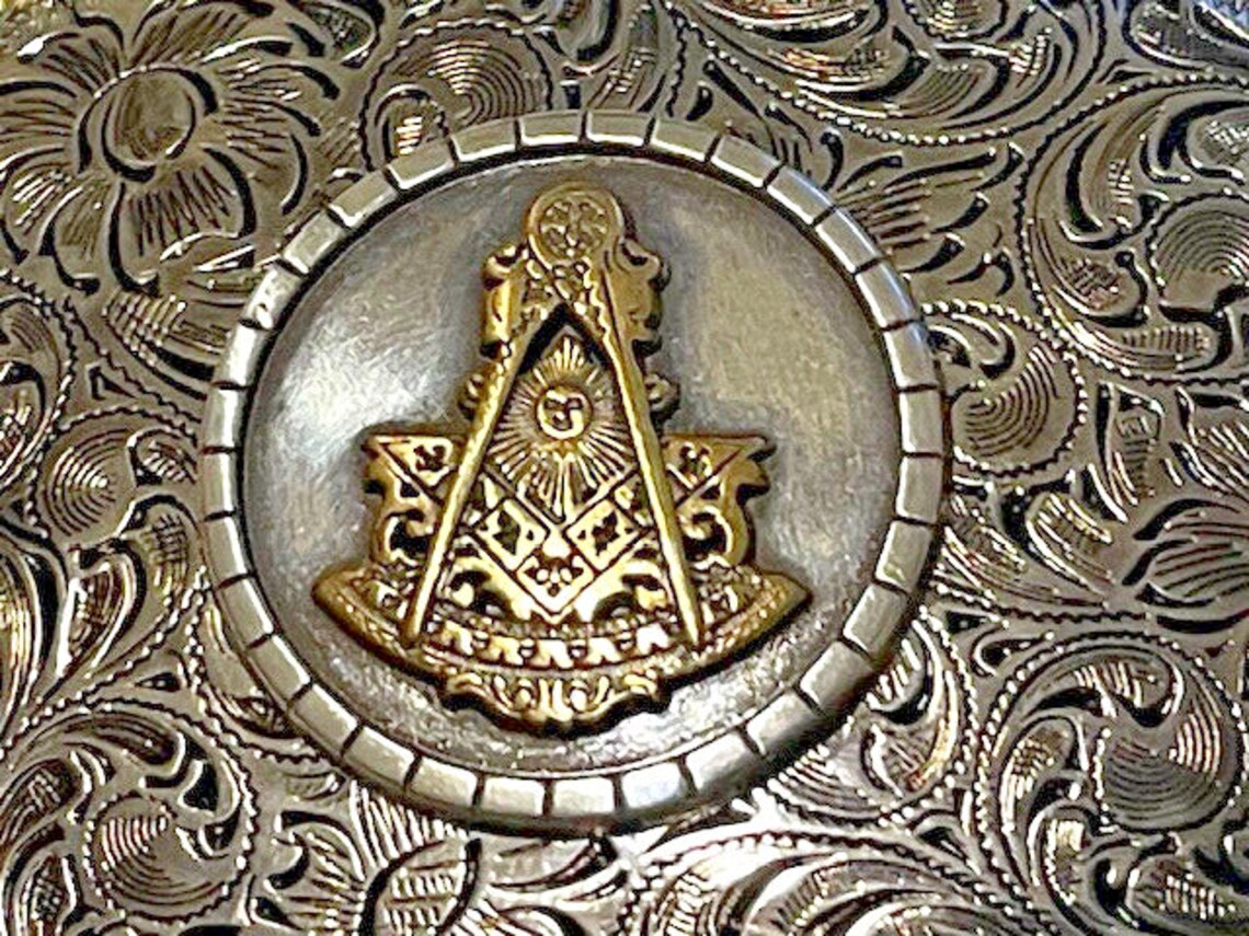 Masonic Freemasons Past President Belt Buckle and Bolo Set - Etsy