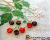 Creative Needlecraft Bead Embroidery DIY Kit Cross-stitch Kit  Strawberry  Pattern Blue Red  Series  Harvest Season  Point de Croix
