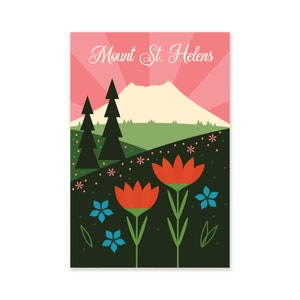 Mount St Helens 4x6 Postcard by Amber Leaders