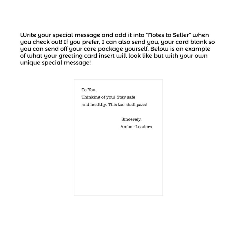 Care Package 2 Greeting Card a printed card insert Sticker Etsy