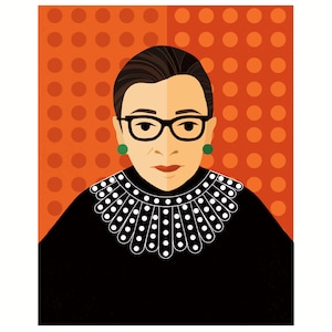 Notorious RBG por Amber Leaders 5x7, 8x10, 11x14, 16x20 impressão artística