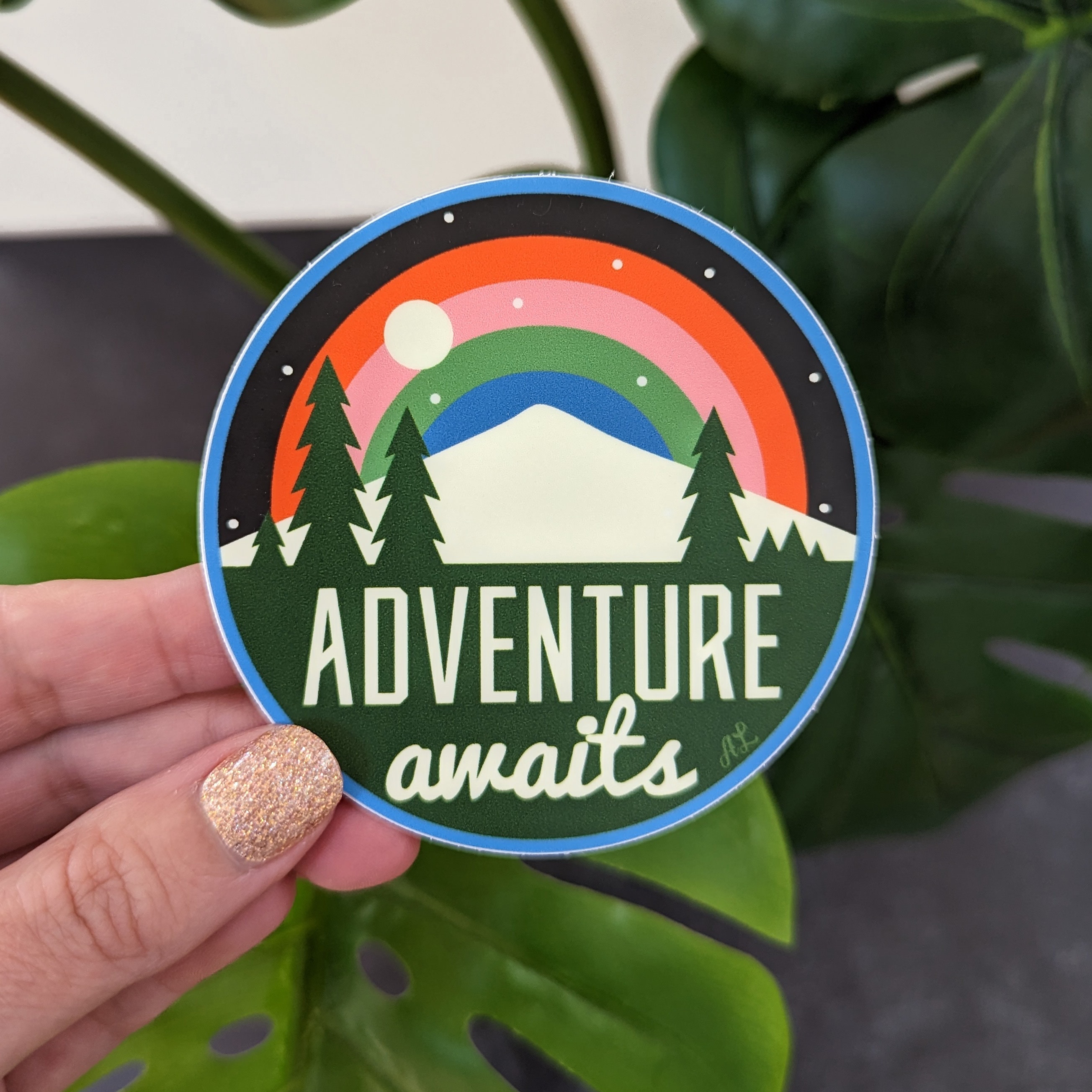 Adventure Awaits Vinyl Sticker 3 Inch and 4 Inch Options - Etsy