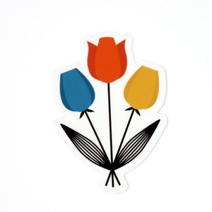 Bouquet Vinyl Sticker 3.25 inches waterproof