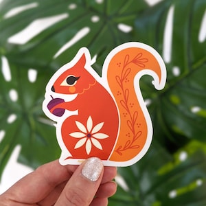 Eichhörnchen Vinyl Sticker 8.25cm