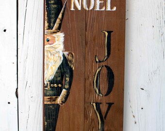 Nutcracker on barn wood, nutcracker porch board, nutcracker