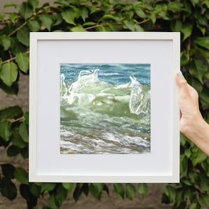 Sea Foam Wave Giclee Print | Ocean Art Print | Sea Painting