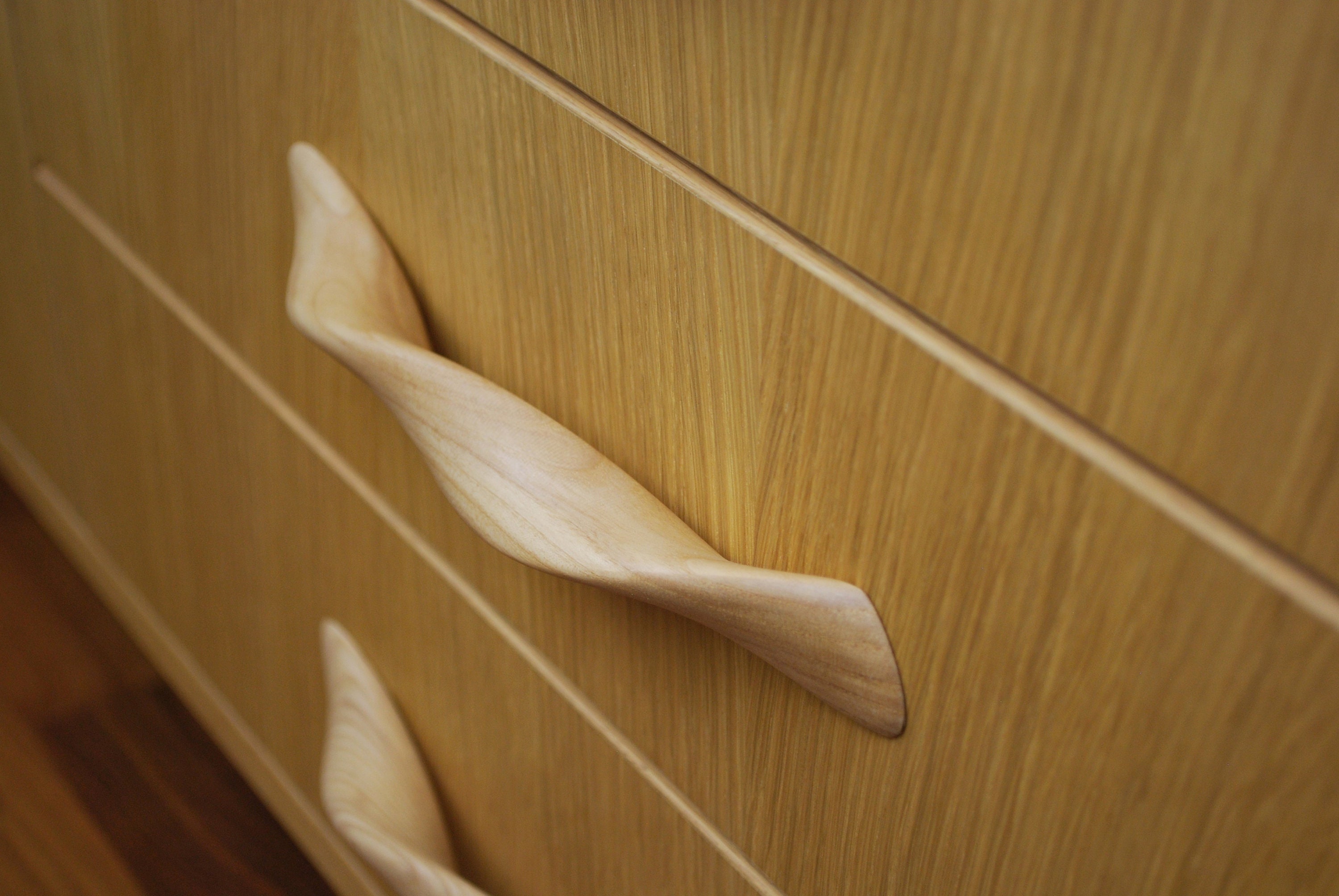 EXTRA LONG Wood Handle, Drawer Pulls, Minimalist Handles, Grips, Solid Wood,  Cupboard Handles, IKEA Furniture 