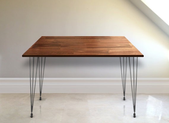 Hairpin Leg Desk Hairpin Leg Table With Adjustable Feet For Etsy