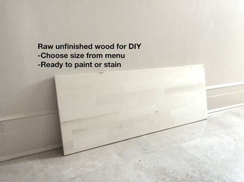 Unfinished Wood Table Raw Top Tabletop Desk Diy Aspen 48x18x3 4 Final