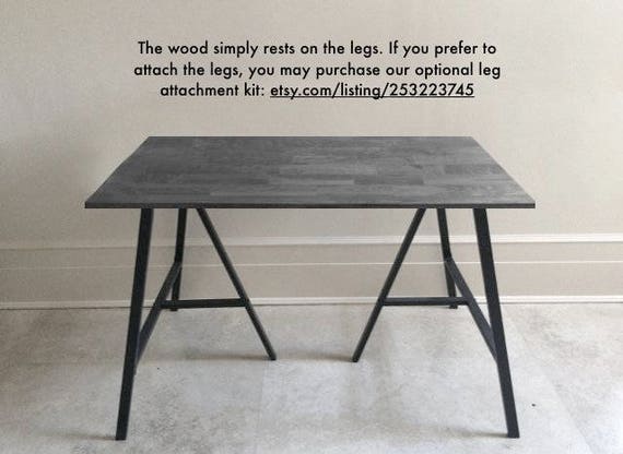 Long Narrow Desk Table On Ikea Legs Choose Any Size Free Etsy
