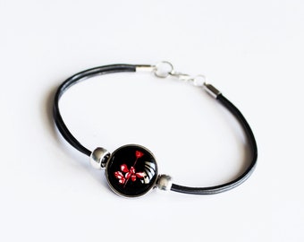 Joyería Depeche Mode, pulsera VIOLATOR, rosa roja, arte de fan