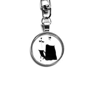 Depeche Mode Jewelry, Key Ring, Violator Keychain, Enjoy the Silence, Dave Gahan Keyring